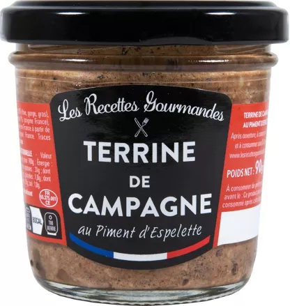 Terrine de Campagne au Piment d'Espelette 90g