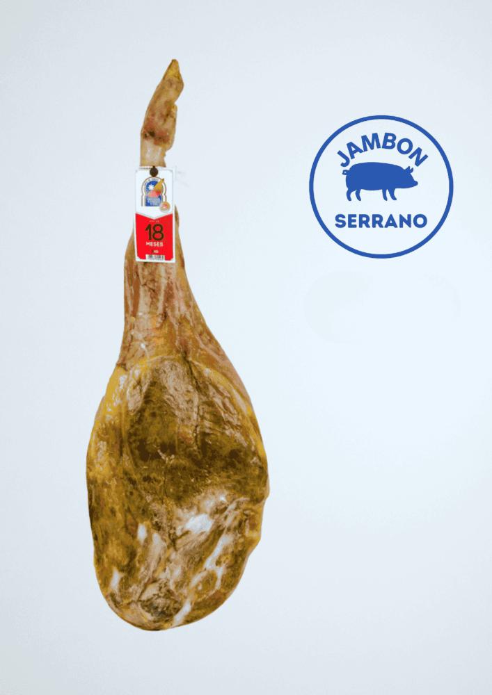 Jambon Serrano Teruel avec IGP, avec os