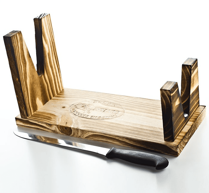 Support et couteau à jambon