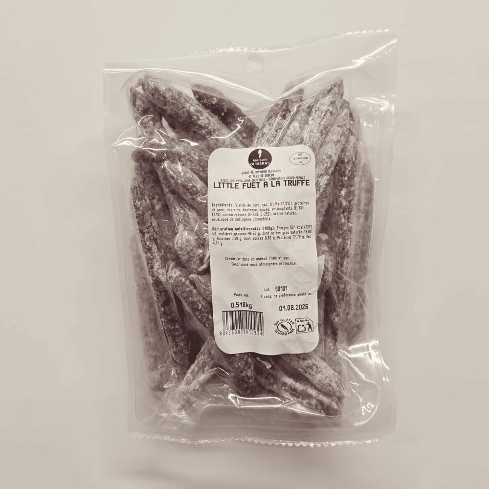 Vrac mini fuet à la truffe d'été - Sachet 500g